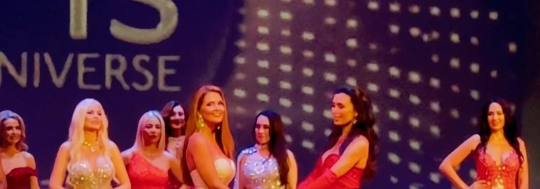 Finalists on stage at the Mrs. Universe competition